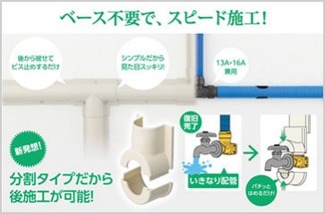 給水給湯配管リフォームシステム シンプルカバー