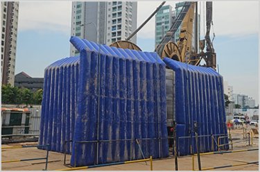 PVCエア式防音壁